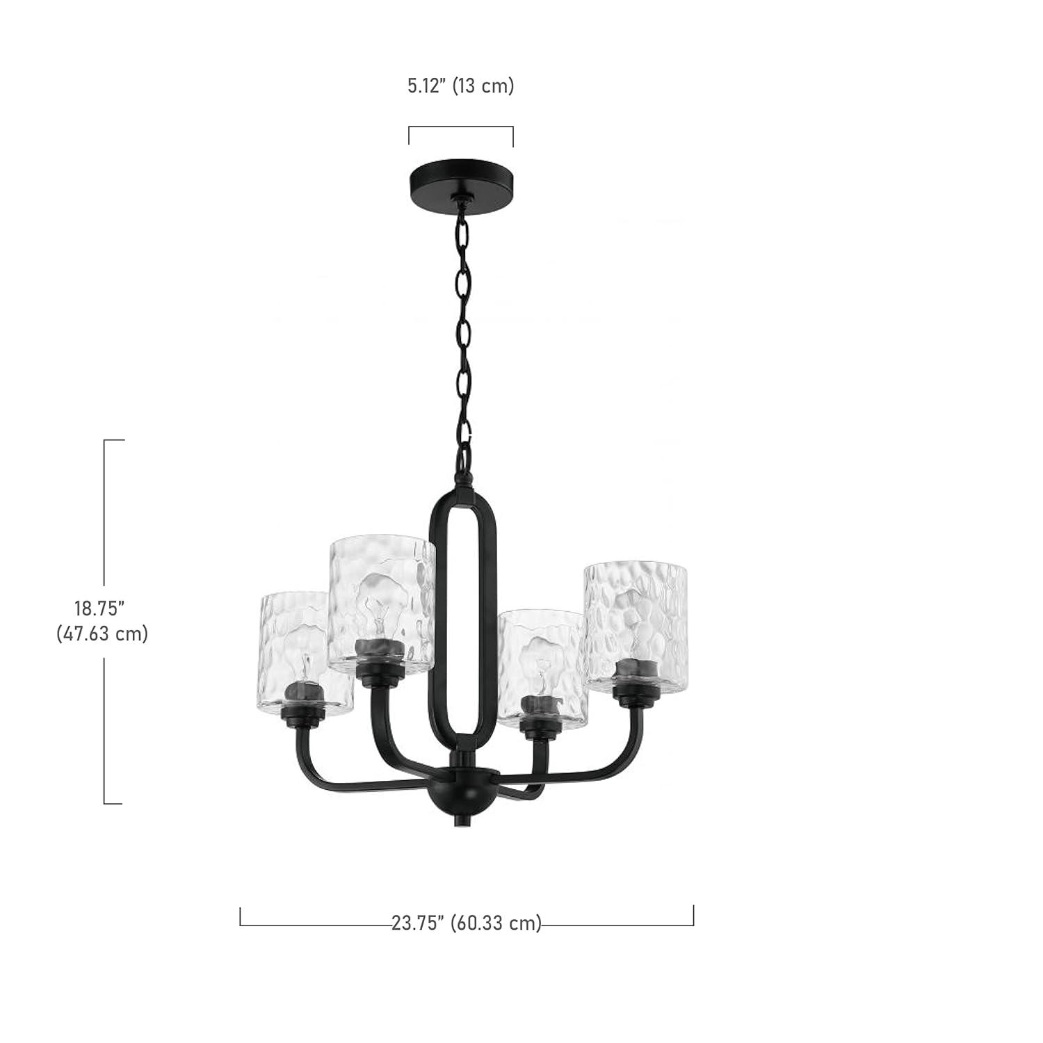 Craftmade Lighting 4 - Light Chandelier in  Flat Black