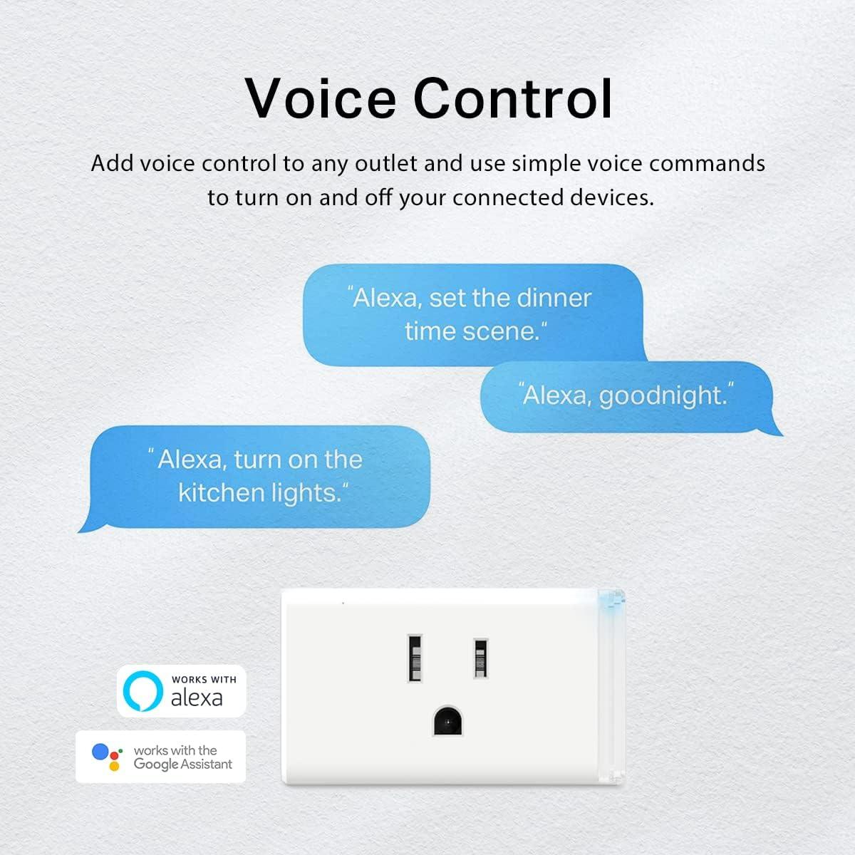 Kasa Smart Wi-Fi Plug Lite 2-Pack with Voice Control