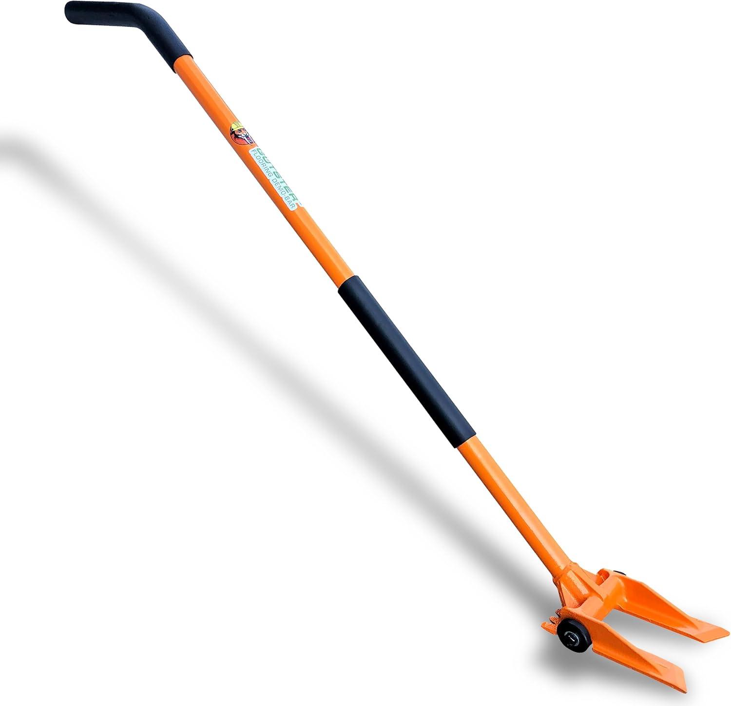 Gutster 60" Orange Steel Demolition Bar with Ergonomic Handle