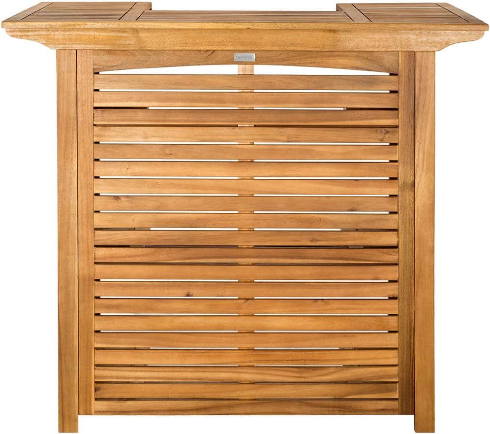 Monterey Patio Outdoor Bar Table - Natural - Safavieh