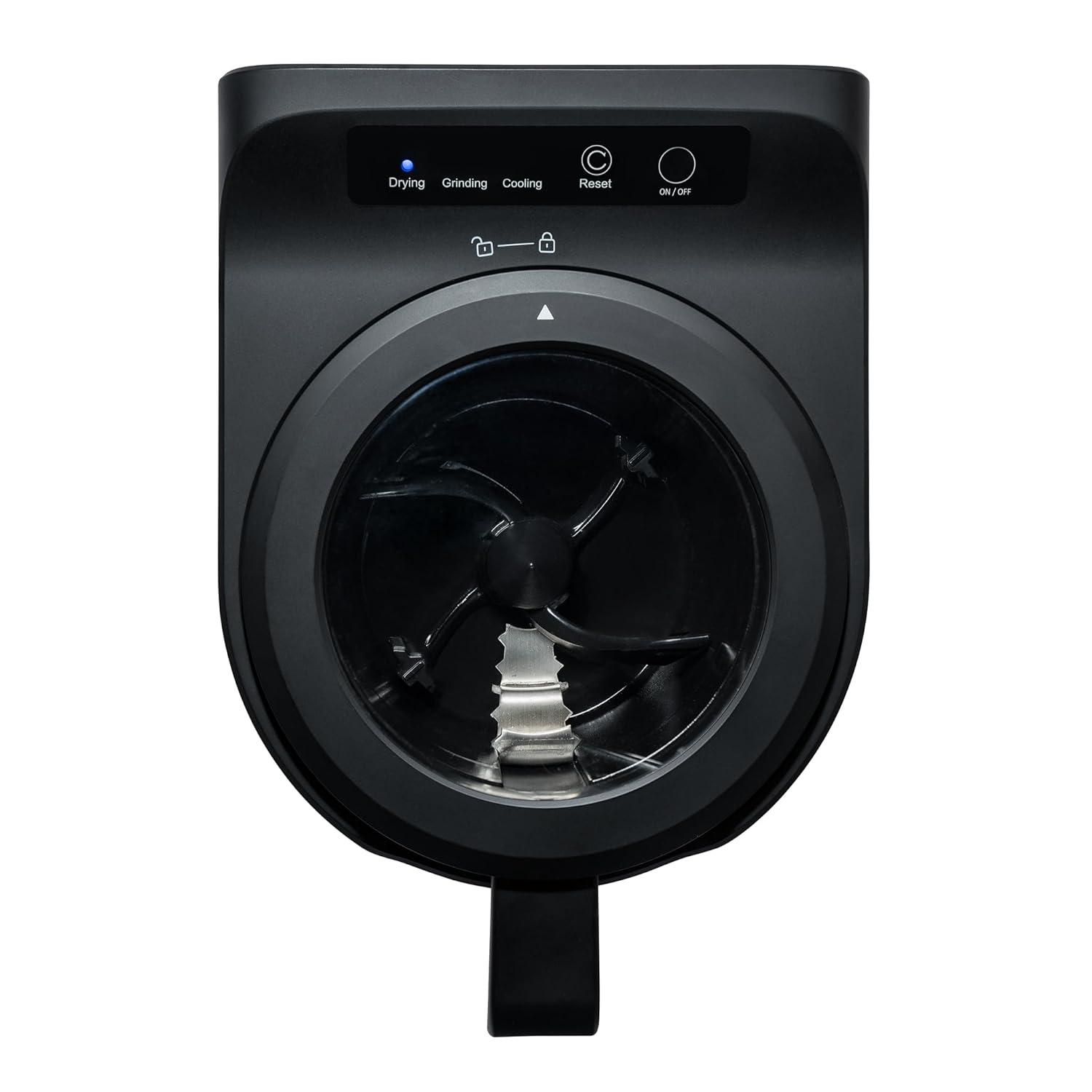 Newair Luma Electric Kitchen Composter 2.5L Capacity Odorless Countertop Compost Bin, Lid Clear-View Window