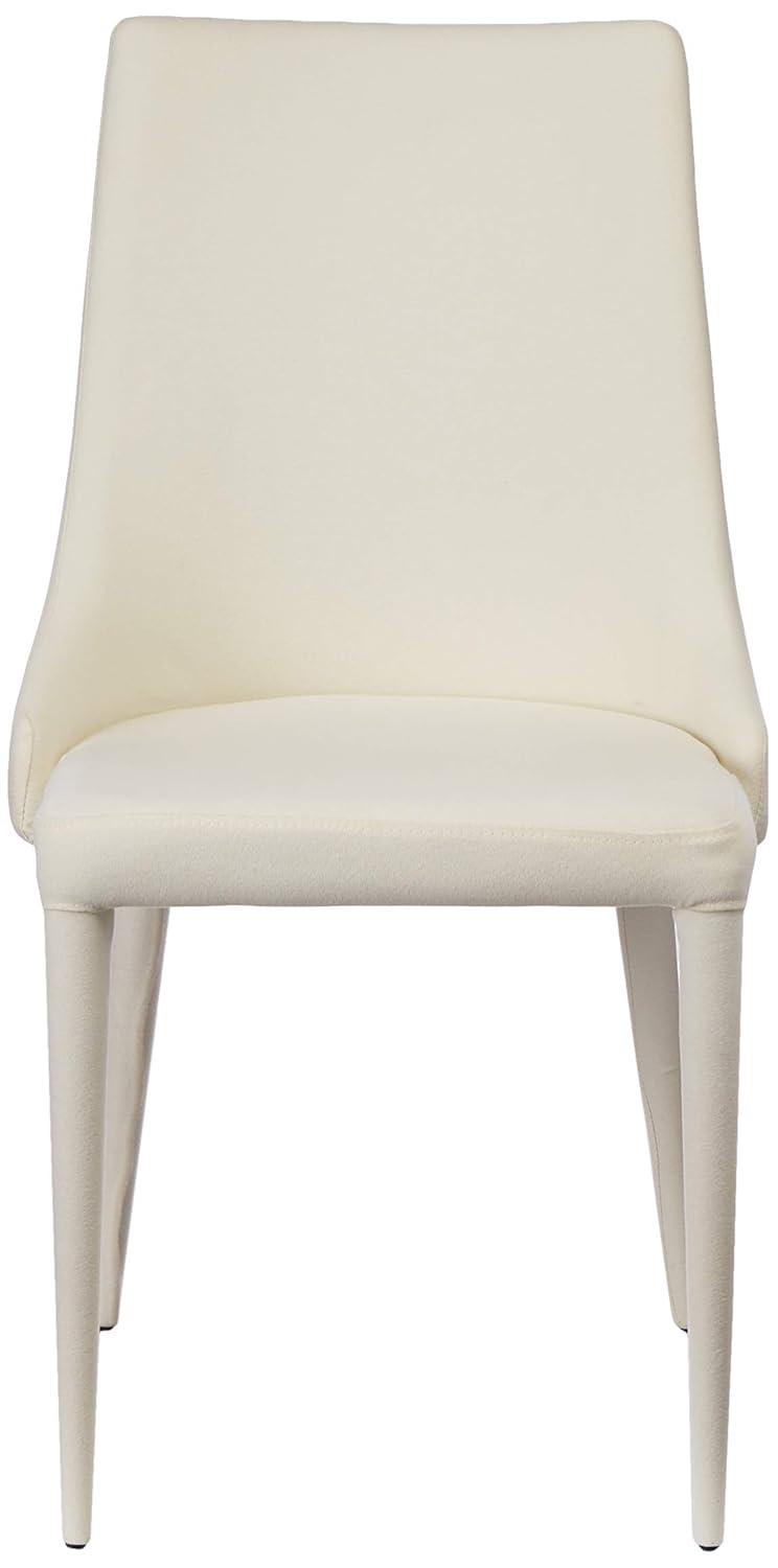 Summerset 19" H Leather Side Chair (Set of 2) - FOX2014 - Grey - Safavieh Couture