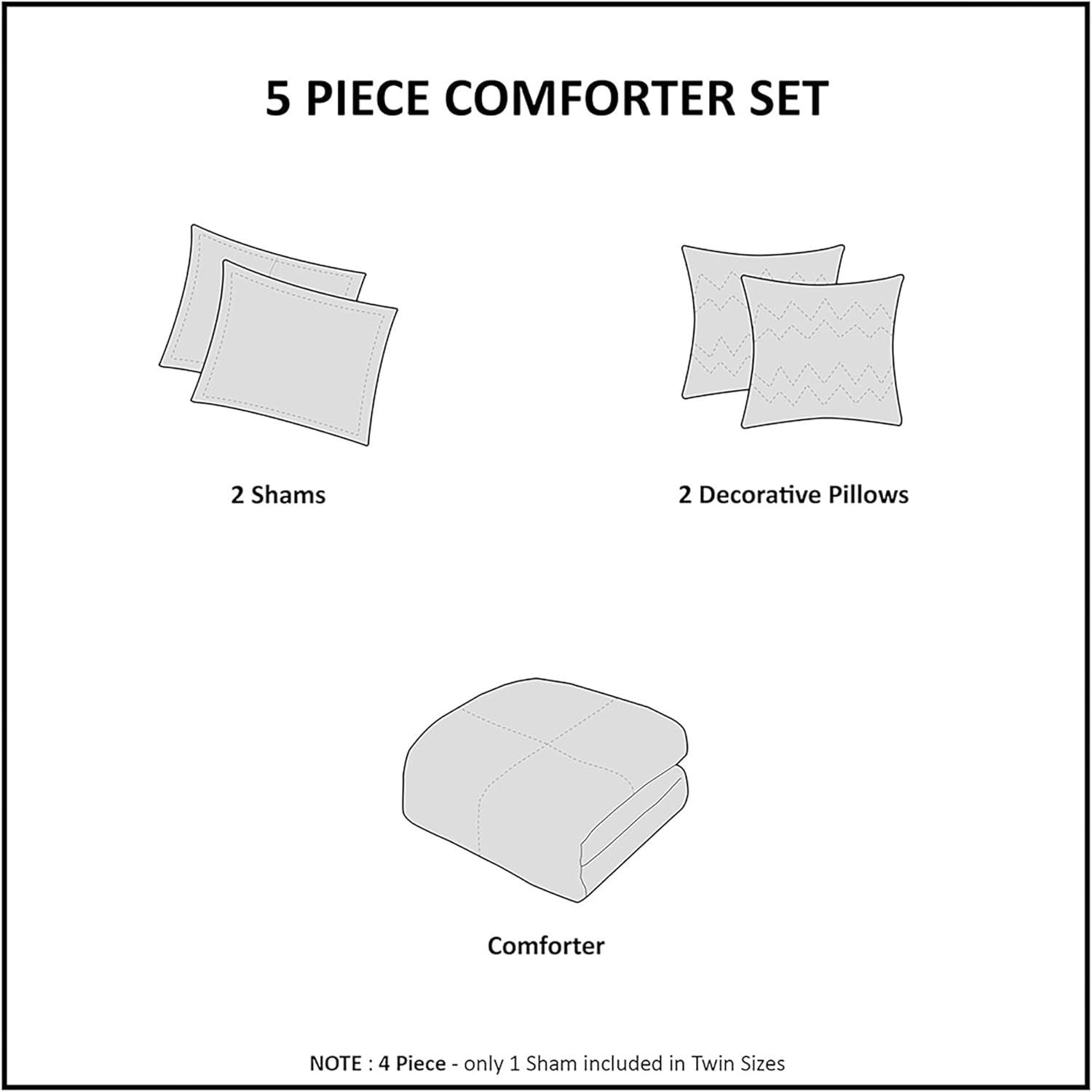 Madison Park Tasha Floral Comforter Set