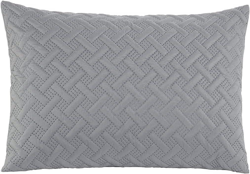 Nina Embossed Basketweave Quilt Set