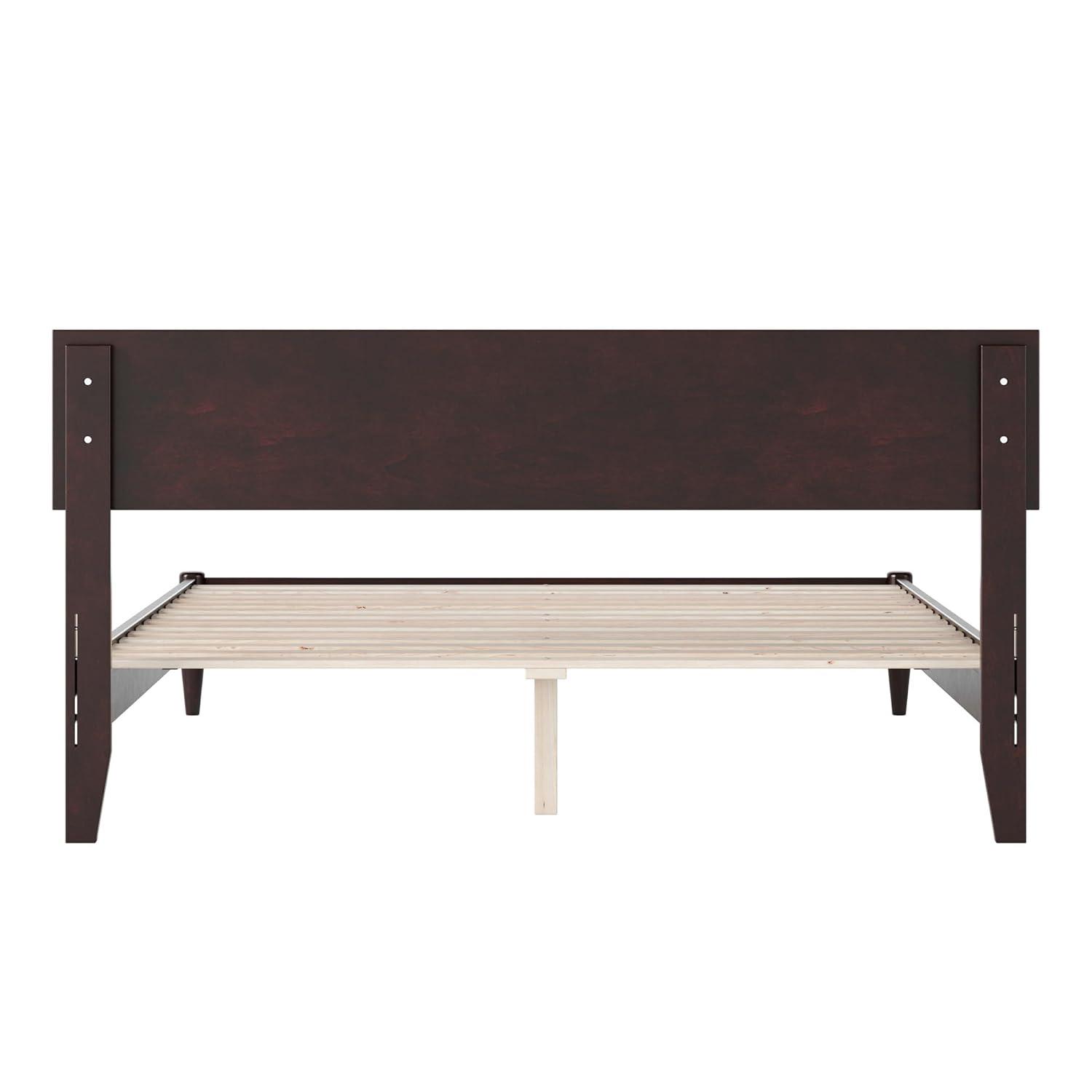 AFI Aria Queen Modern Solid Wood Low Profile Platform Bed, Espresso