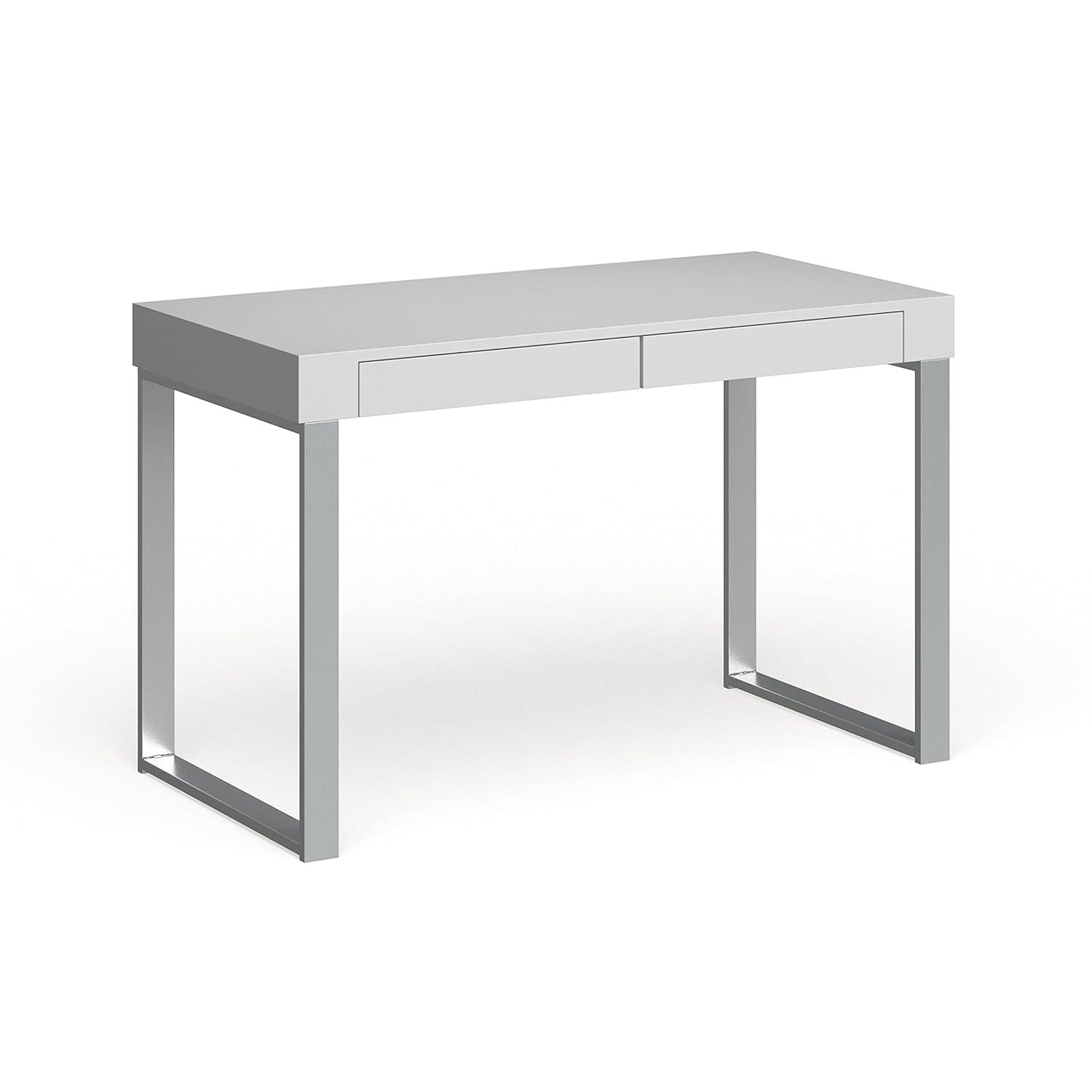 Barton Desk - FOX2206 - White/Grey - Safavieh Couture