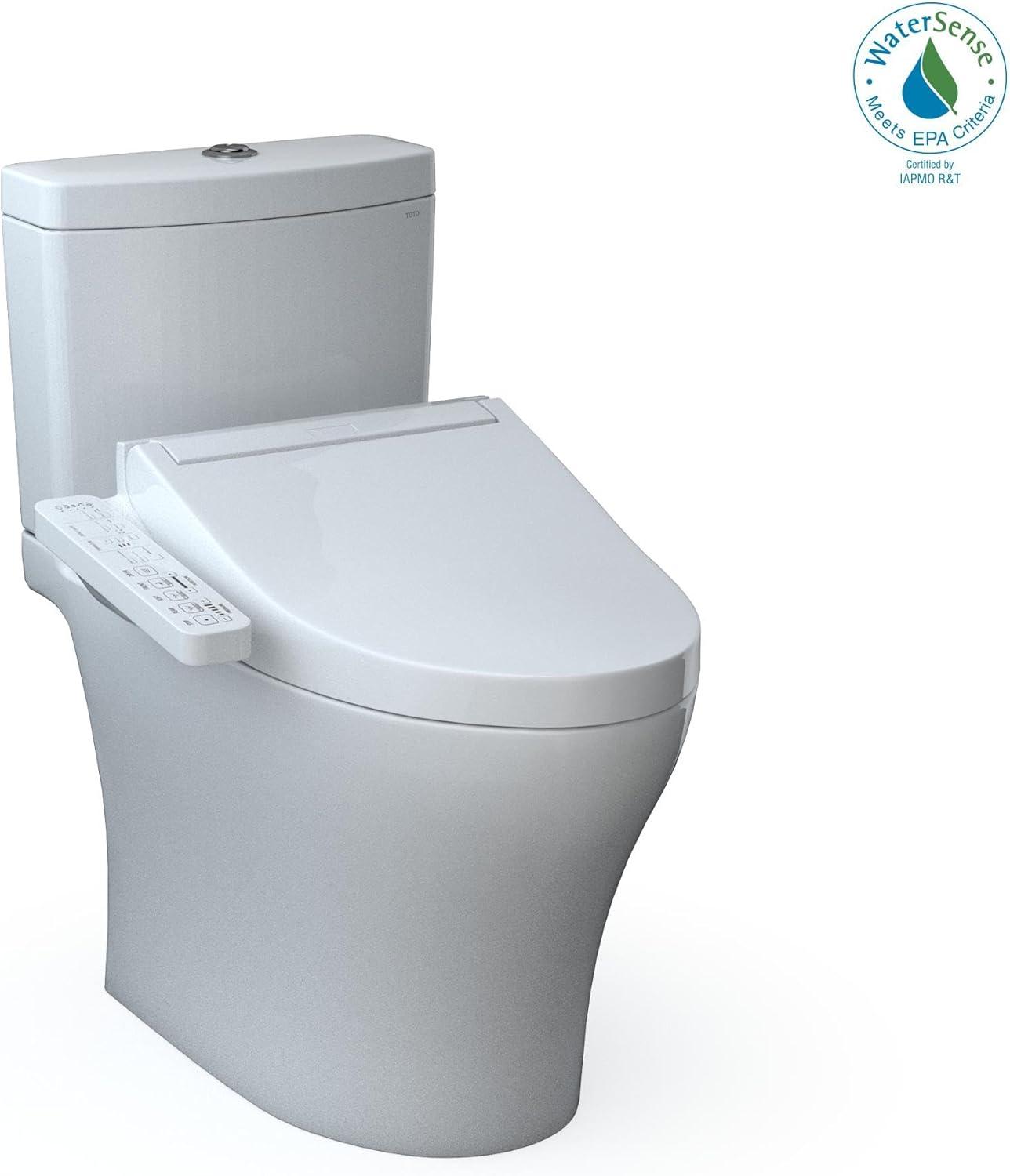 Aquia® Dual-Flush Elongated Bidet Toilet with Tornado Flush (Seat Included)