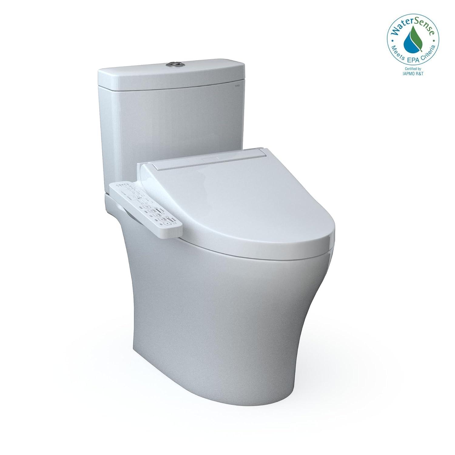 Aquia® Dual-Flush Elongated Bidet Toilet with Tornado Flush (Seat Included)