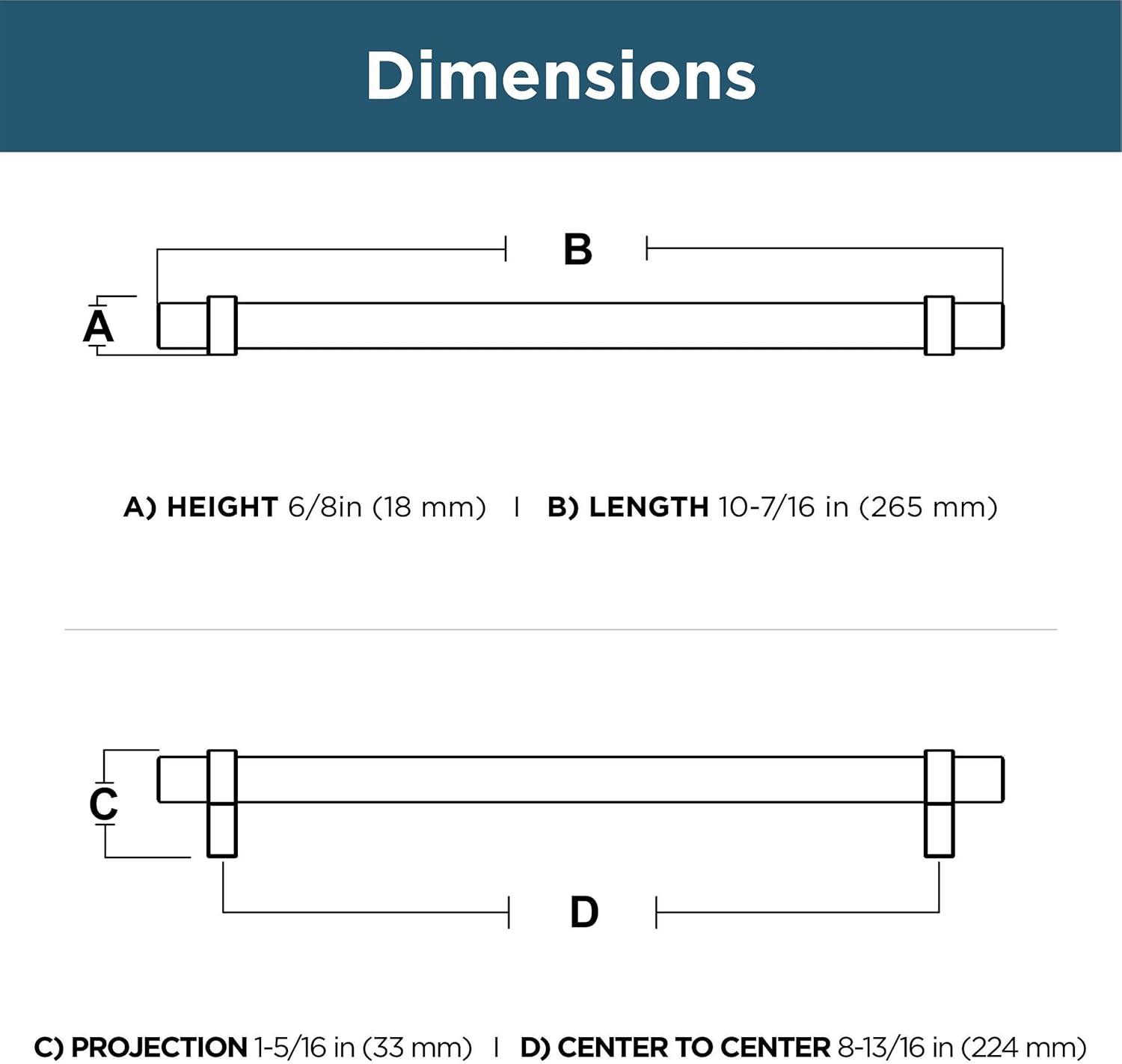 Franklin Brass Simple Wrapped Bar Cabinet Drawer Pull (Set of 10)