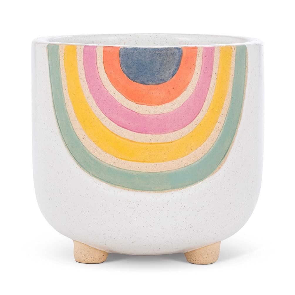 Abbott Collection Small Rainbow Planter with Legs, 4" H