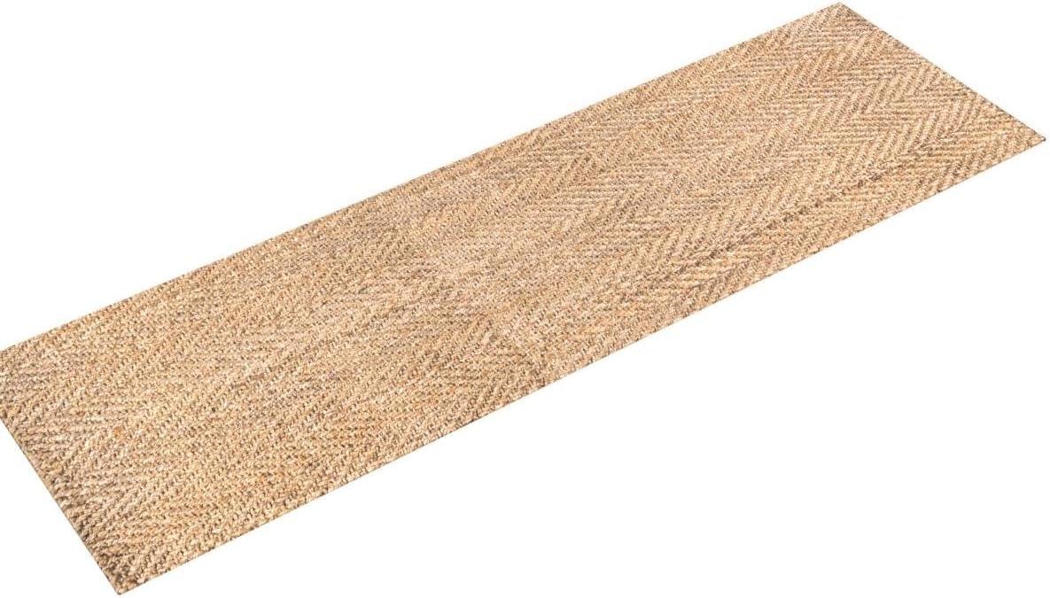 Espina Hand Woven Herringbone Chunky Jute Indoor Area Rug - JONATHAN Y