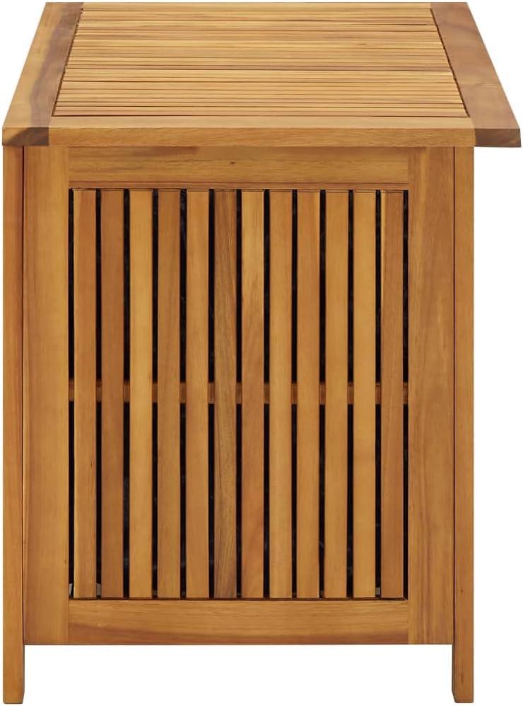 vidaXL Patio Storage Box 35.4Inchx19.7Inchx22.8Inch Solid Acacia Wood