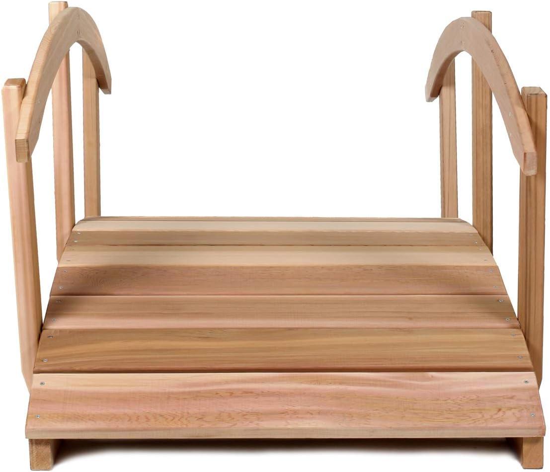All Things Cedar Garden Bridge with Side Rails
