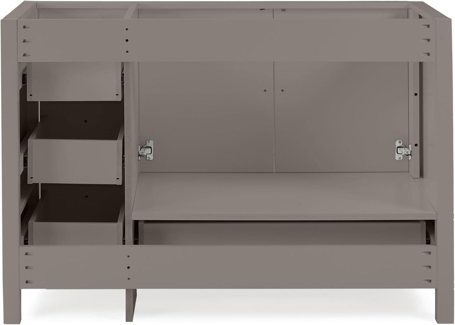 48" Williamsburg Gray Double Freestanding Vanity Cabinet