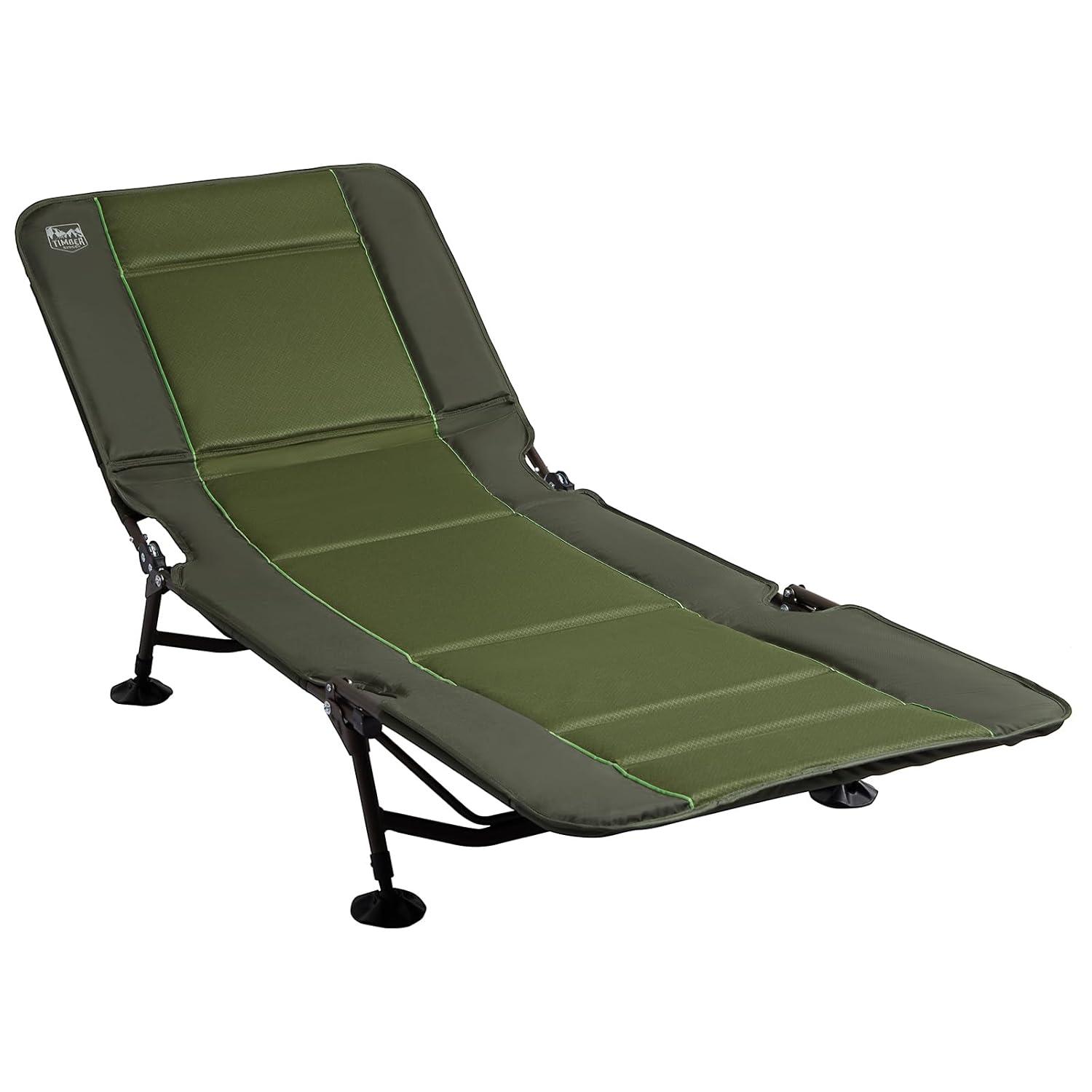 TIMBER RIDGE Camping Cot, Camping Cots for Adults with Comfortable Camping Mattress, Portable Folding Bed, Sleeping Cot, Heavy Duty Tent Cot for Travel, Camping Bed