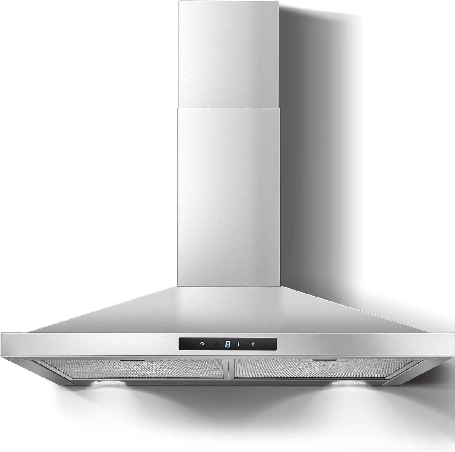 30'' Stainless Steel Convertible Wall Mount Range Hood