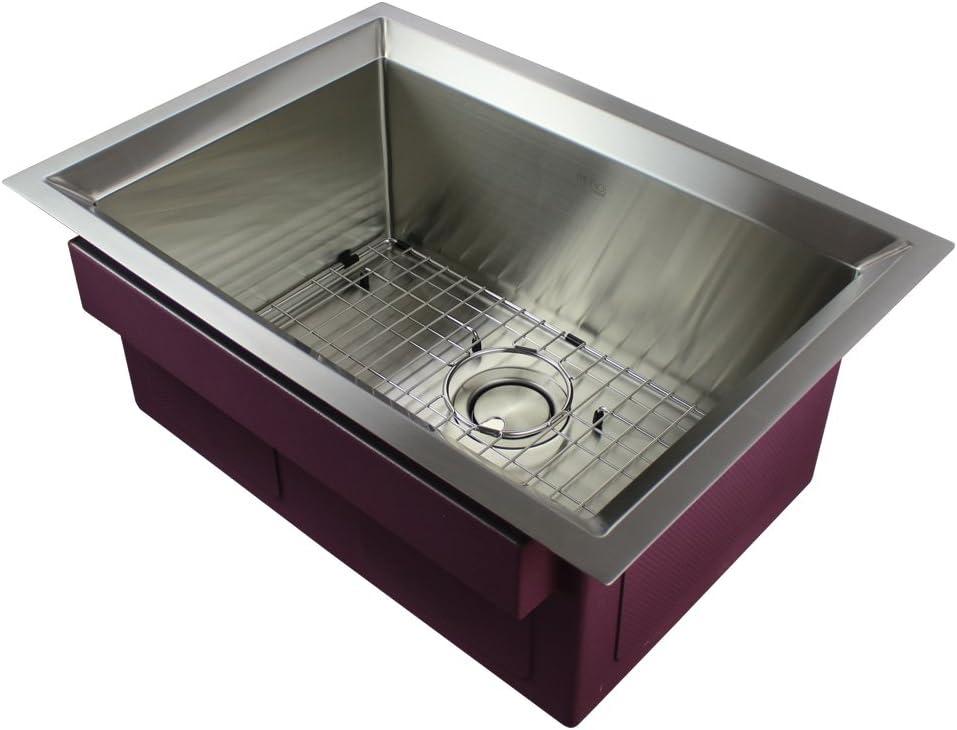 Studio 26'' L Undermount Single Bowl Stainless Steel Kitchen Sink