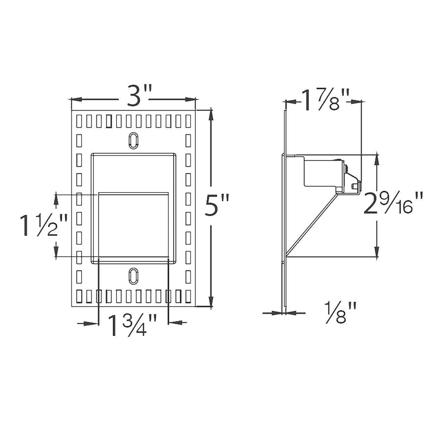 WAC Lighting White Integrated LED Metal Step Light