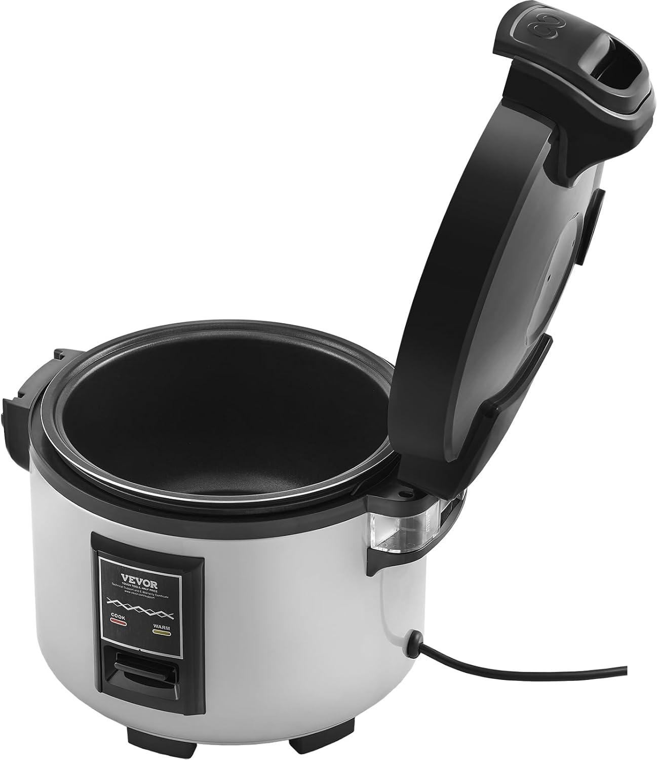 Commercial Rice Cooker 45-Cup Non-Stick Pot 9L 12H Keep Warm