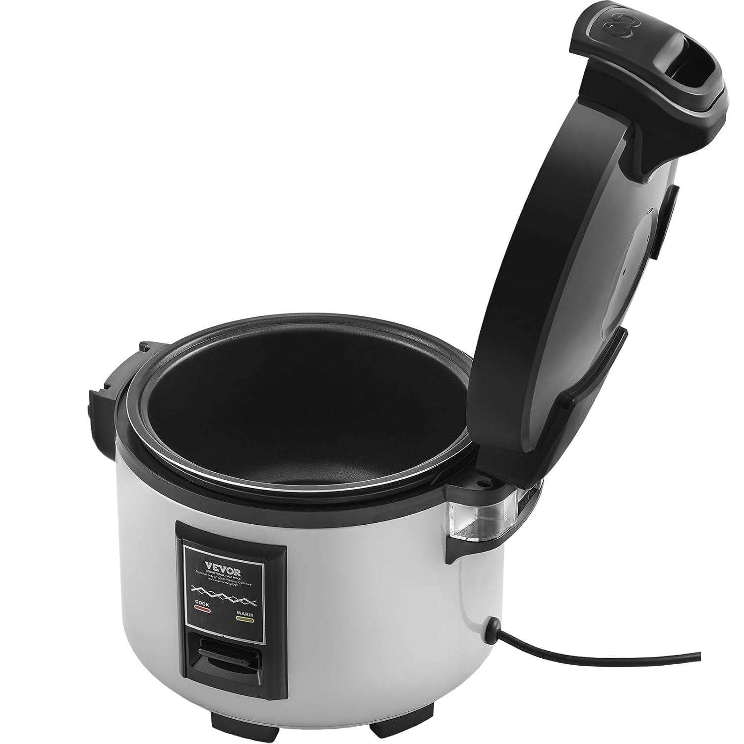 VEVOR Commercial Rice Cooker 45-Cup Non-Stick Pot 9L 12H Keep Warm