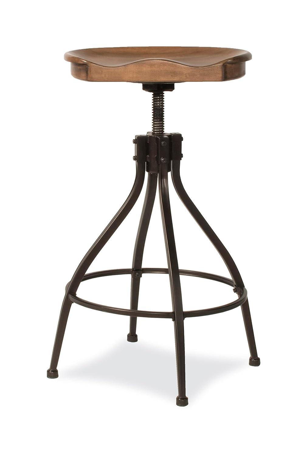 Bar Stool - Silverton Bar Stool with Open Lattice - Hillsdale Furniture - 4734-830, Brown