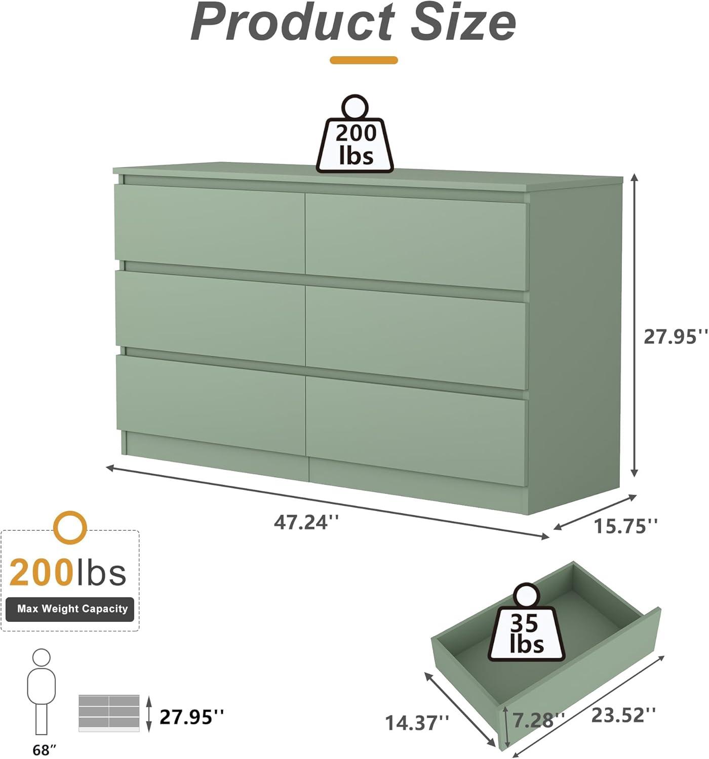 Bisset 6 - Drawer Dresser