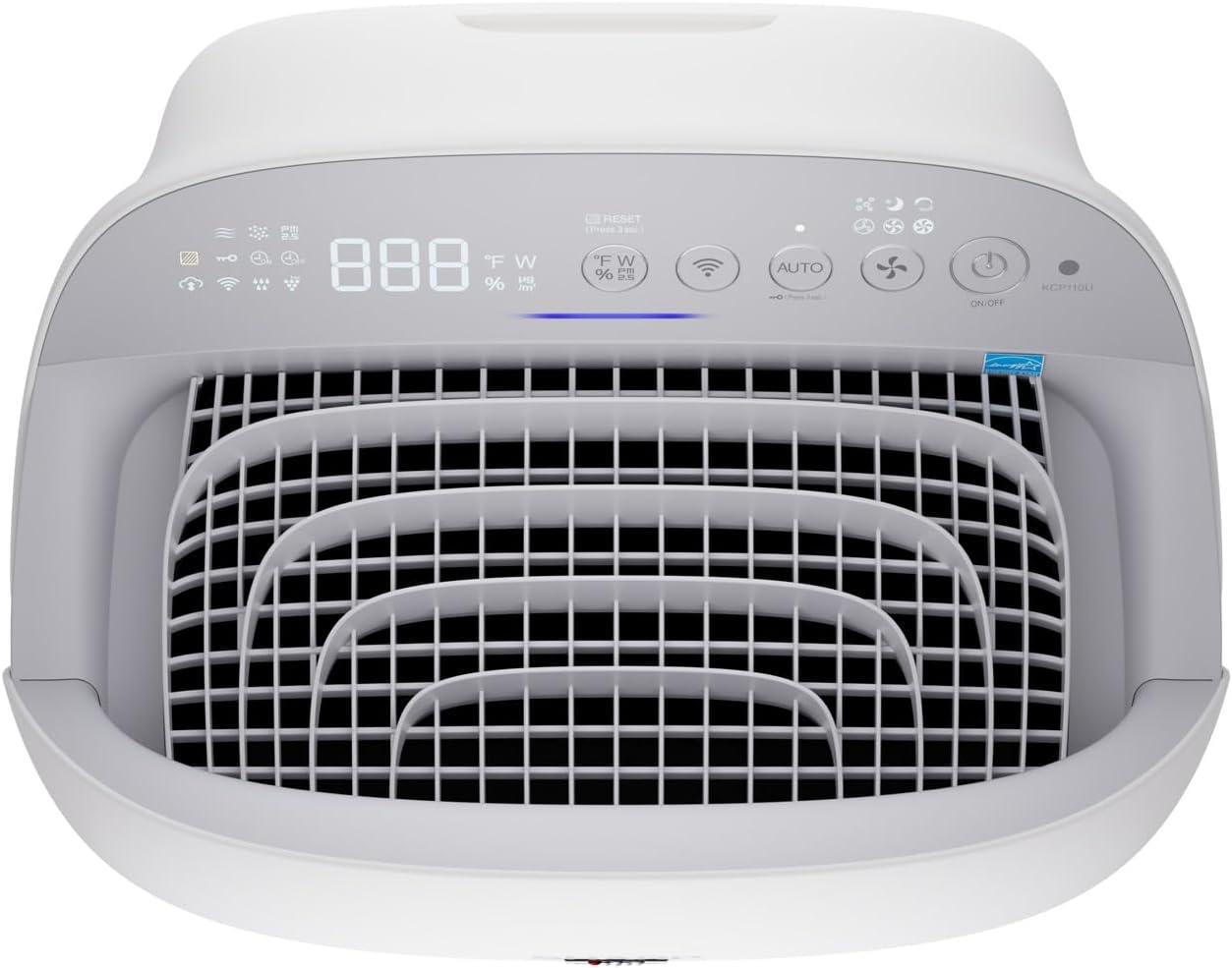 Sharp White Smart Air Purifier and Humidifier with HEPA Filter