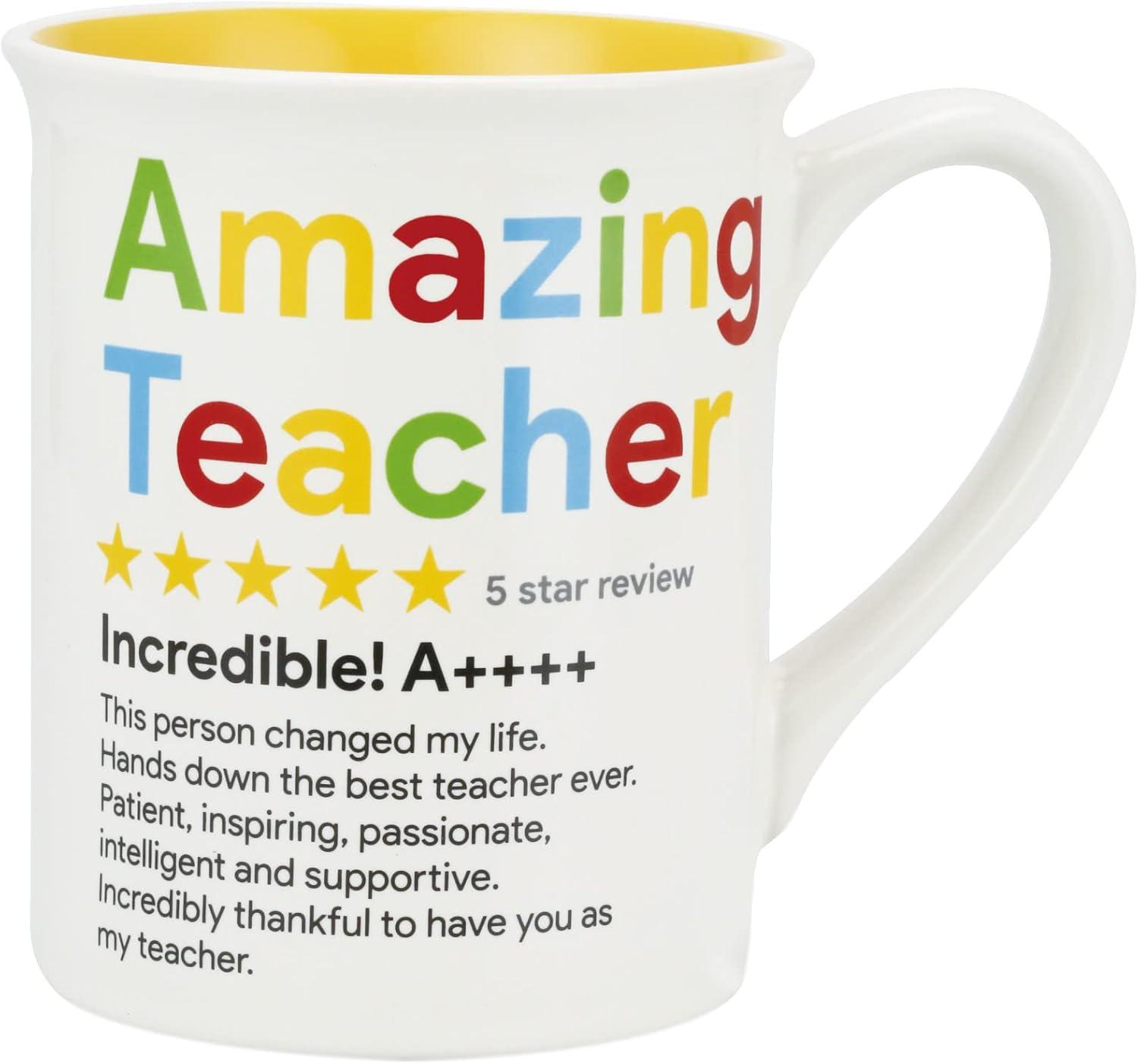 Amazing Teacher Multicolor Ceramic 16 oz Mug