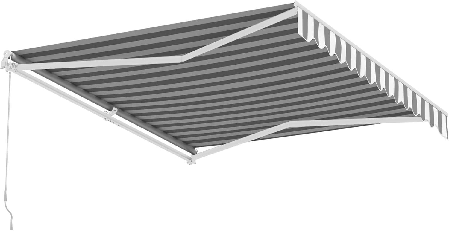 Retractable Patio Awning - White Frame