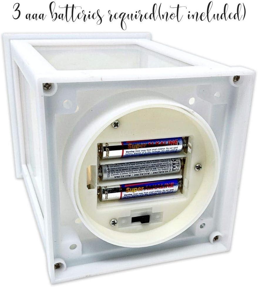 Decorative White Lanterns - Set of 4 - 4 Hour Timer - Remote – 9 3/8"H White LED Lanterns with Flameless Pillar Candles Included - Indoor/Outdoor Lantern Set- Hanging or Sitting Decoration - 9634-4W