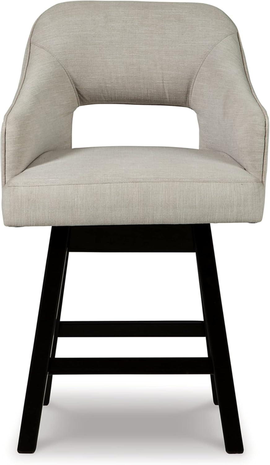 Signature Design by Ashley Tallenger 25 Upholstered Swivel Counter Height Bar Stool