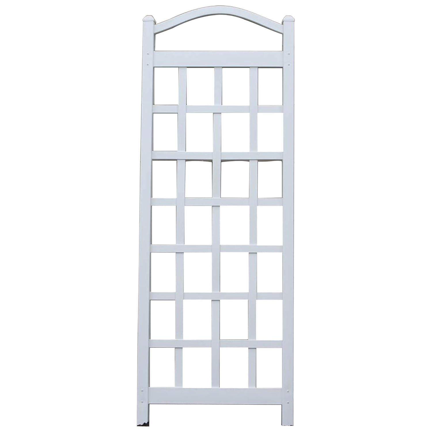 Dura-Trel Inc Dura-Trel Cambridge 28 x 75 Inch PVC Vinyl Outdoor Garden Patio Trellis