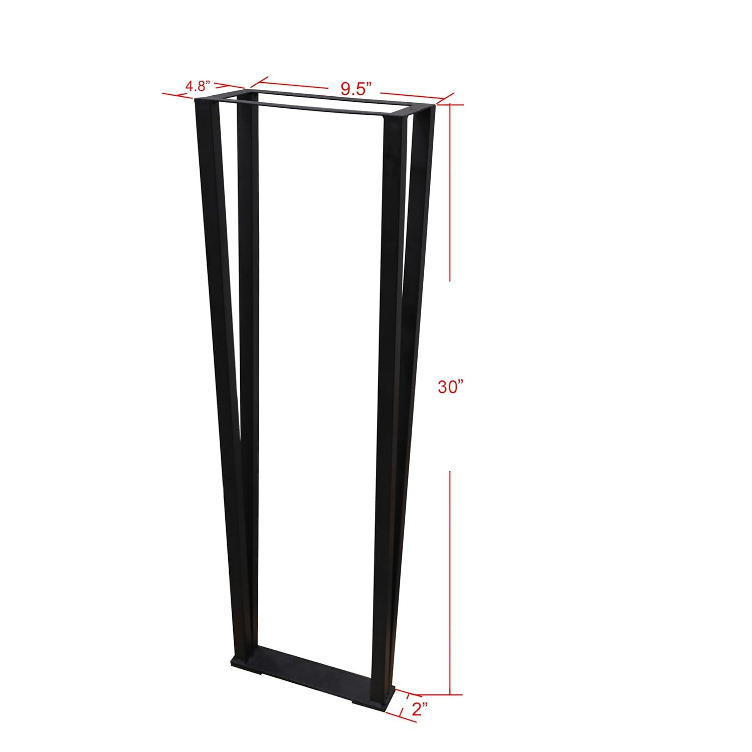 Home Soft Things Flat Iron Table Leg 30" 2pcs Set