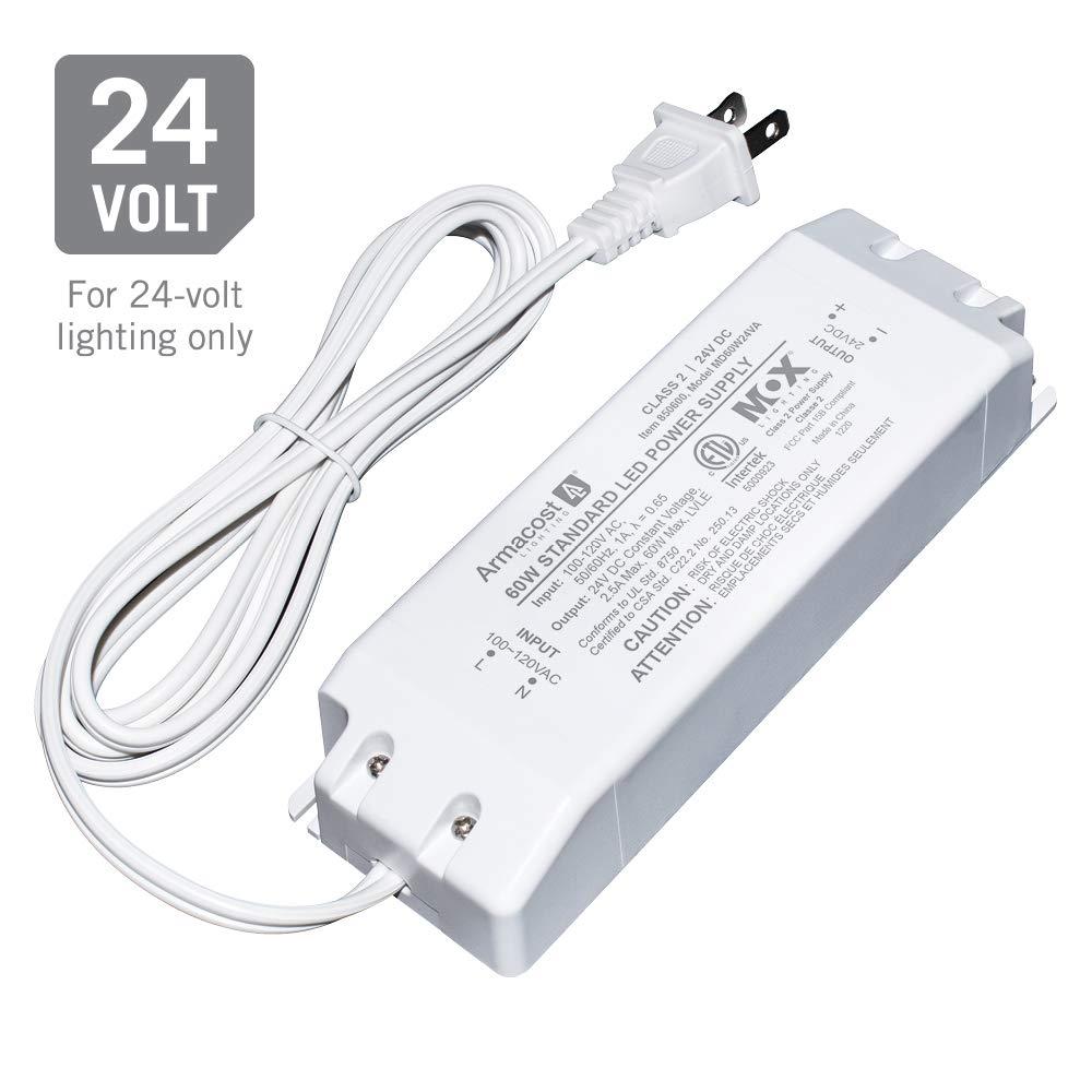 Armacost Lighting 850600 Standard LED Driver 24V DC, Electronic Transformer