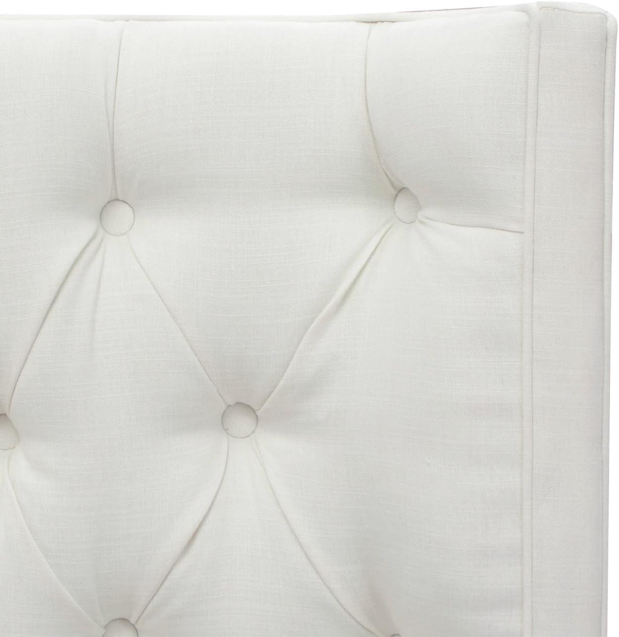 Brooklyn King Tufted Bed, Antique White