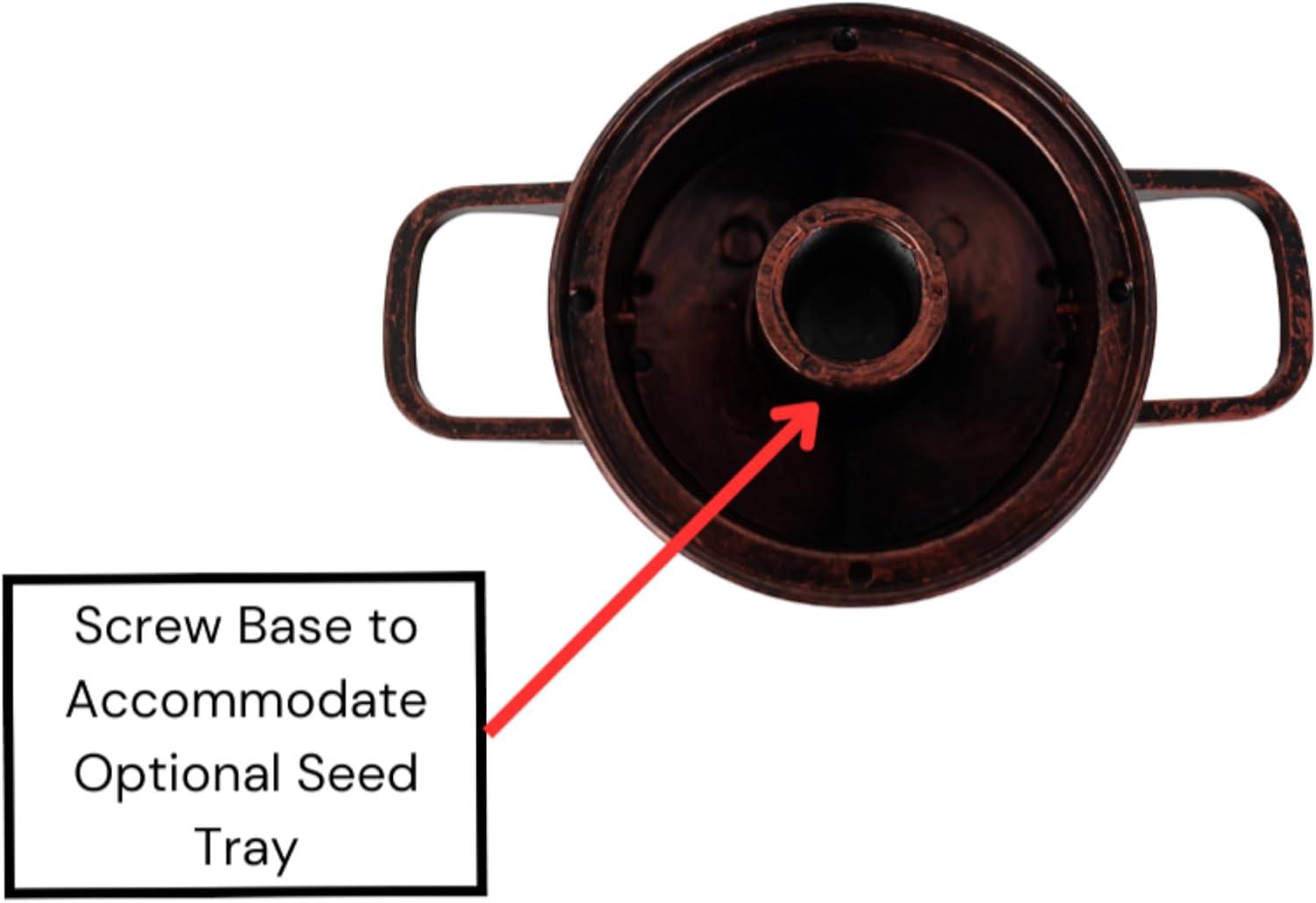 Clear Acrylic Surface Mount Bird Seed Tray with Drainage Holes