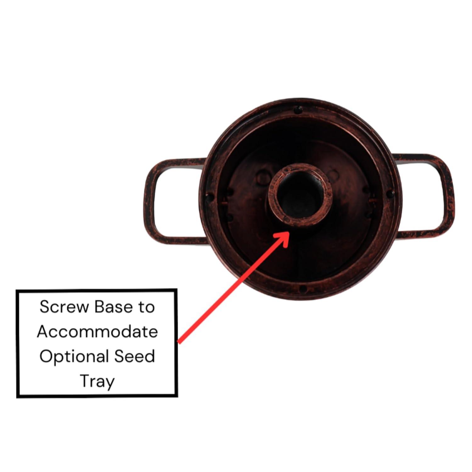 Clear Acrylic Surface Mount Bird Seed Tray with Drainage Holes