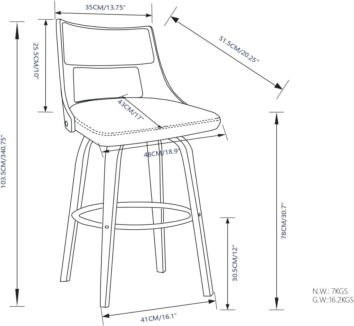 Dallyn Swivel Stool