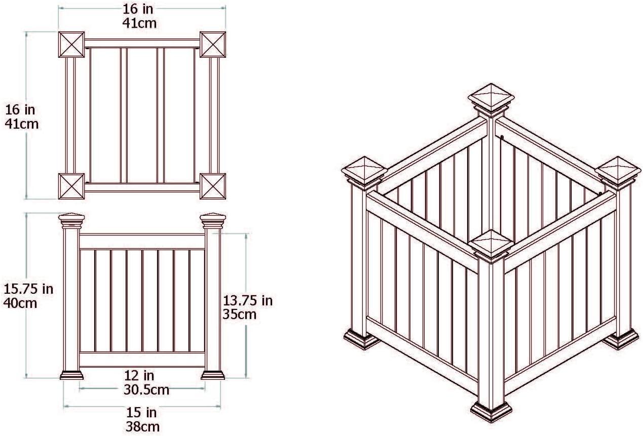 Vita White Vinyl Planter Box & Reviews | Wayfair