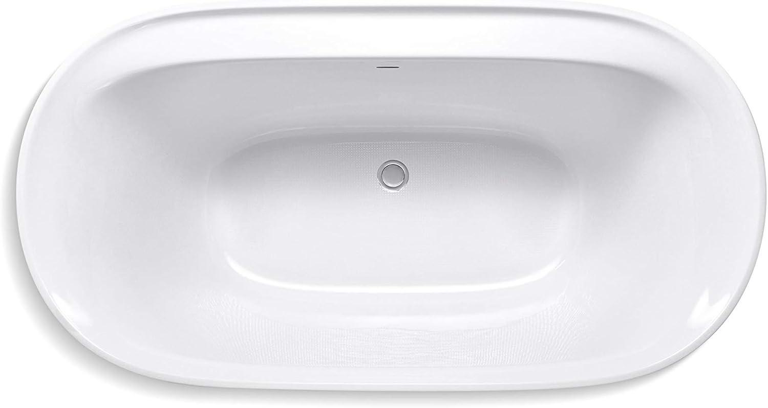 Spectacle 65.75-in x 34.25-in Freestanding Bath