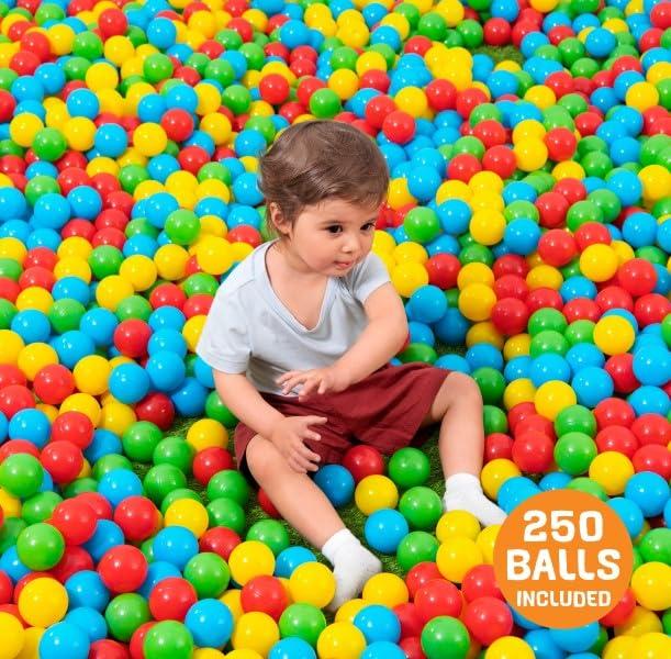 Bestway Splash & Play – 250 Bright Color Toy Balls for Pits, Pools & Games