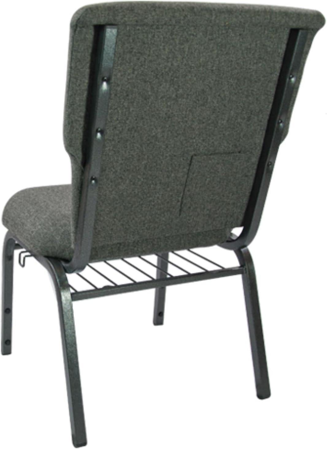 BizChair Charcoal Gray Church Chair - 21 in. Wide