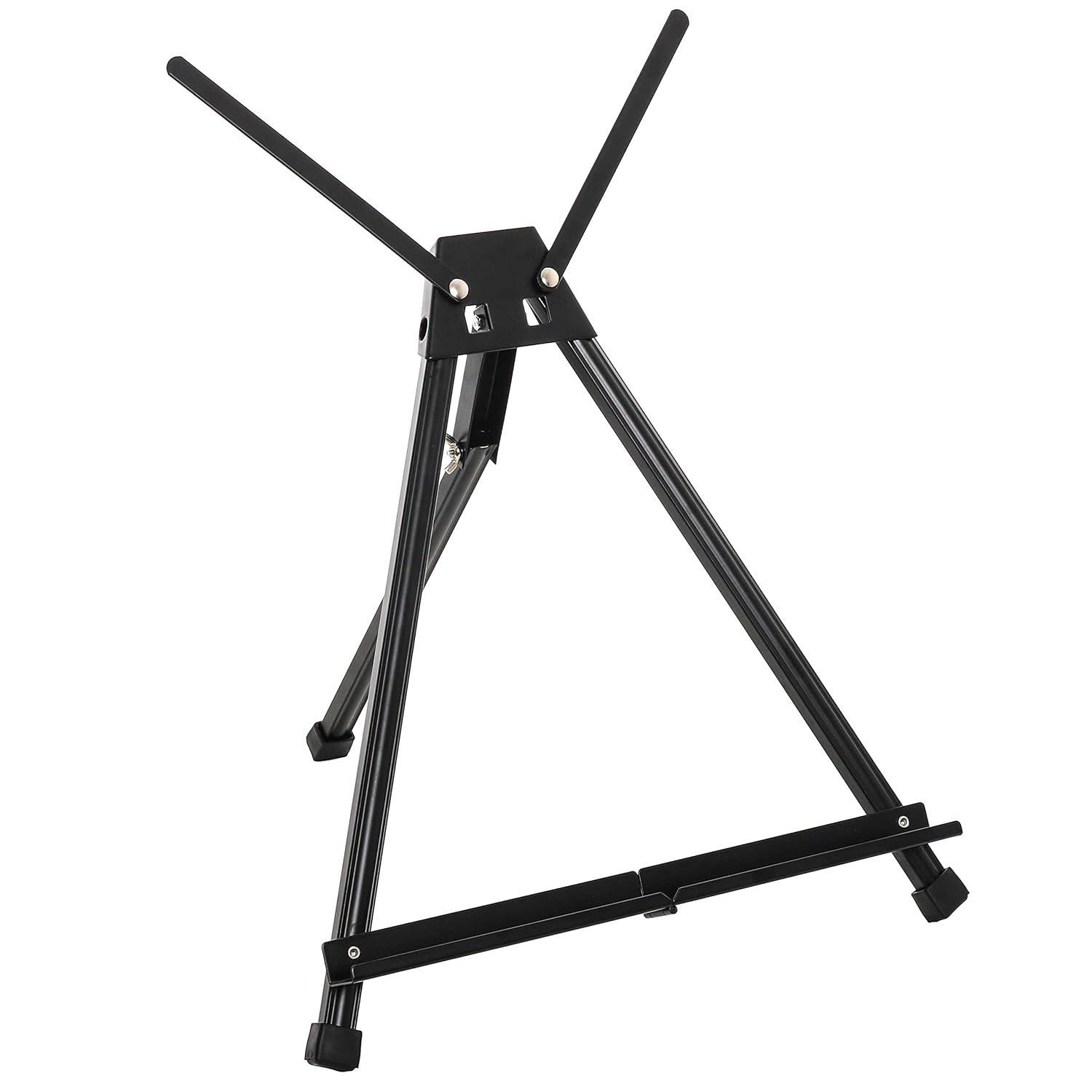U.S. Art Supply Tabletop Easel for Painting - 15" to 21" Adjustable Metal Painting Easel - Portable Art Easels (Pack of 10) for Display Table Stand - Canvas, Whiteboards, Posters, Signs, Drawings