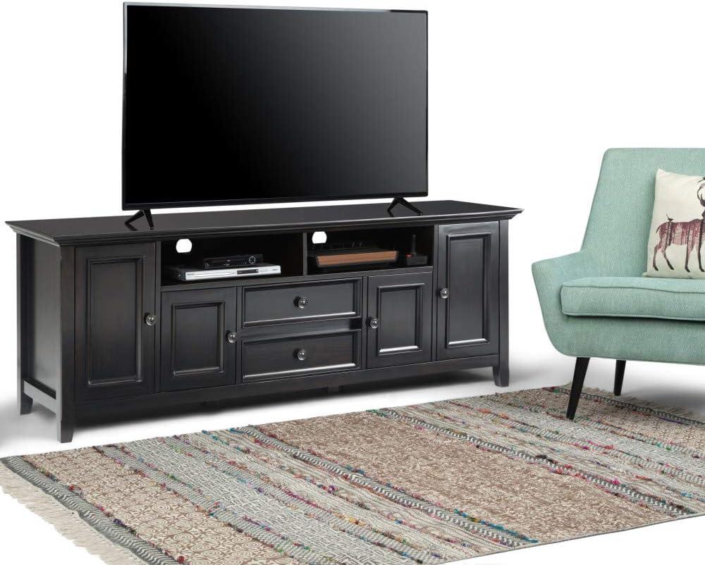 Simpli Home Amherst 72 inch Wide TV Media Stand