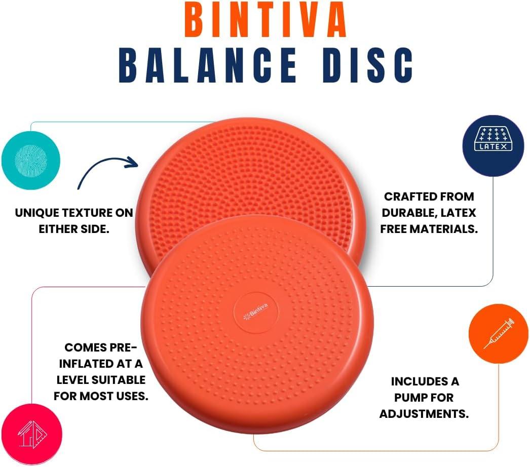 Bintiva Bintiva 33cm Balance Disc Set - Black, Blue, Purple, Green, Gray, Orange