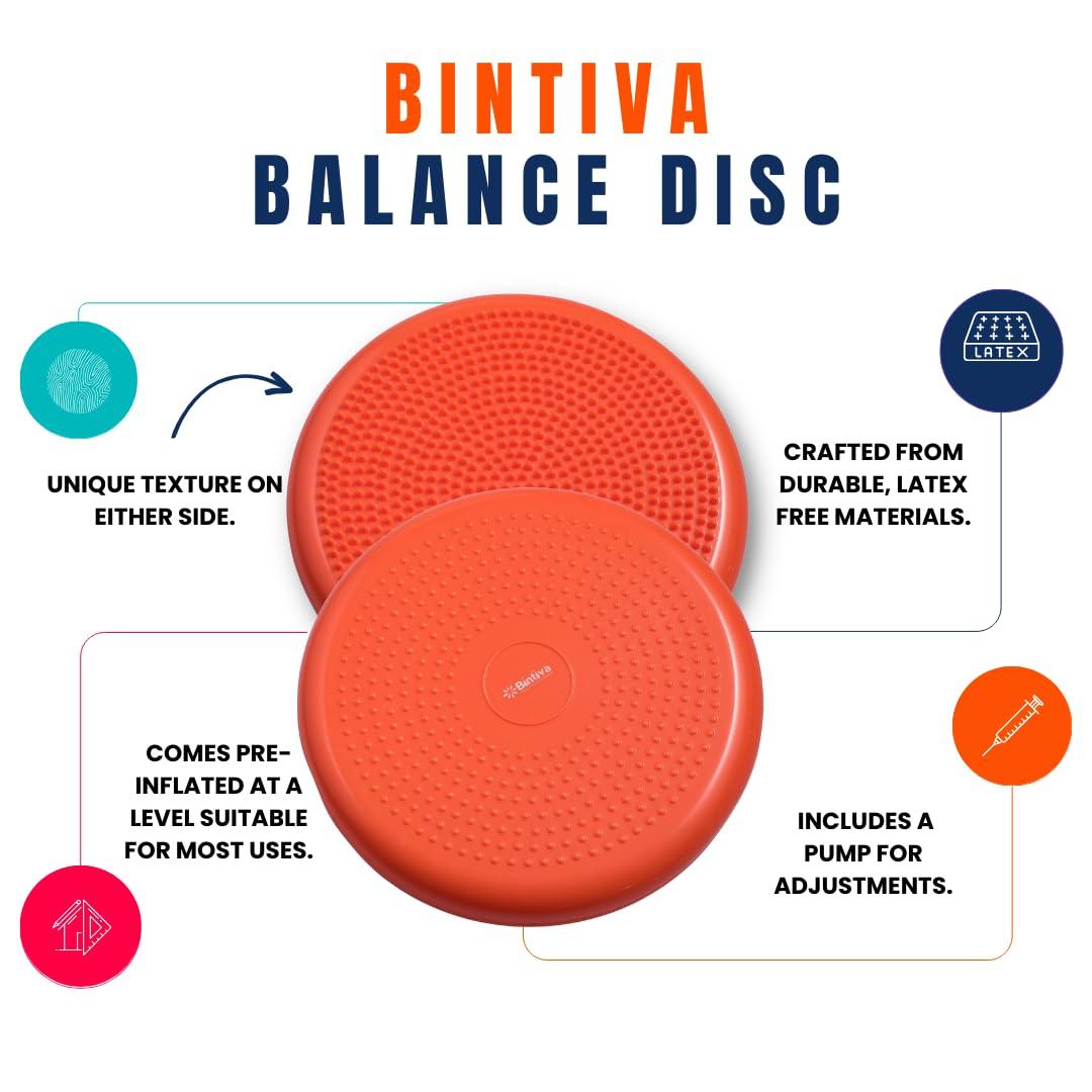 Bintiva Bintiva 33cm Balance Disc Set - Black, Blue, Purple, Green, Gray, Orange