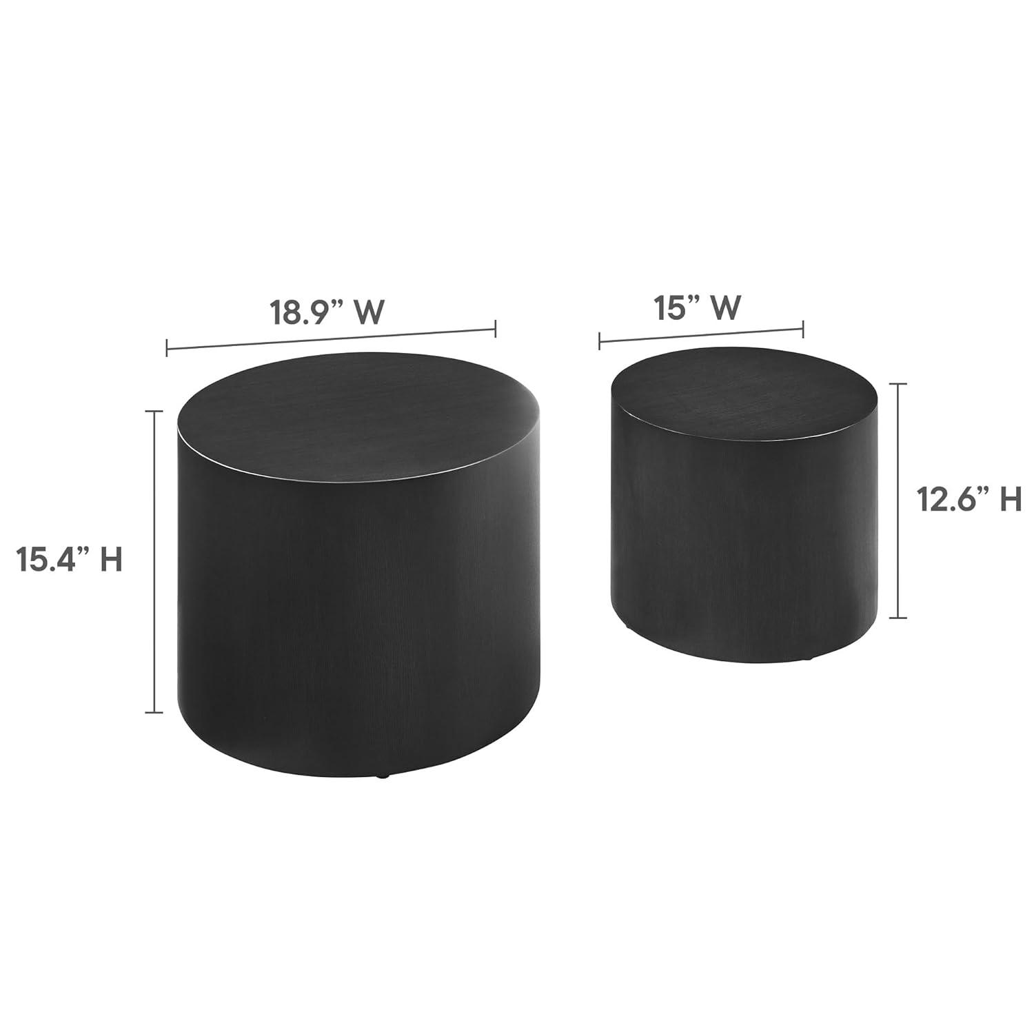 Modway Amani Round Nesting Coffee Tablesset Of 2