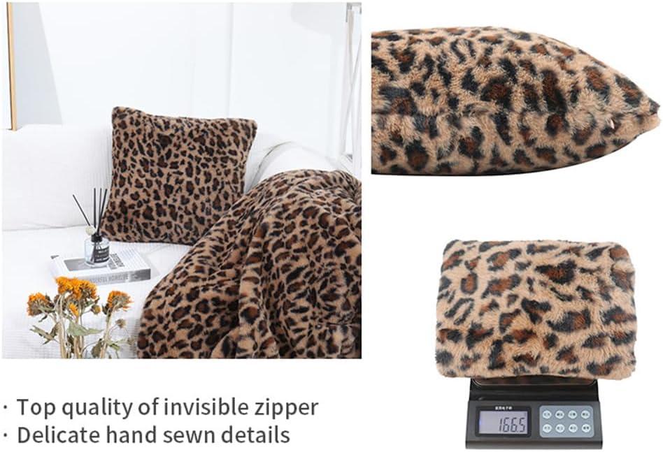 LALILO Throw Pillow Covers Trendy Leopard Wild Animal Cheetah Skin Cushion Cover 18" x 18", 2 Pack