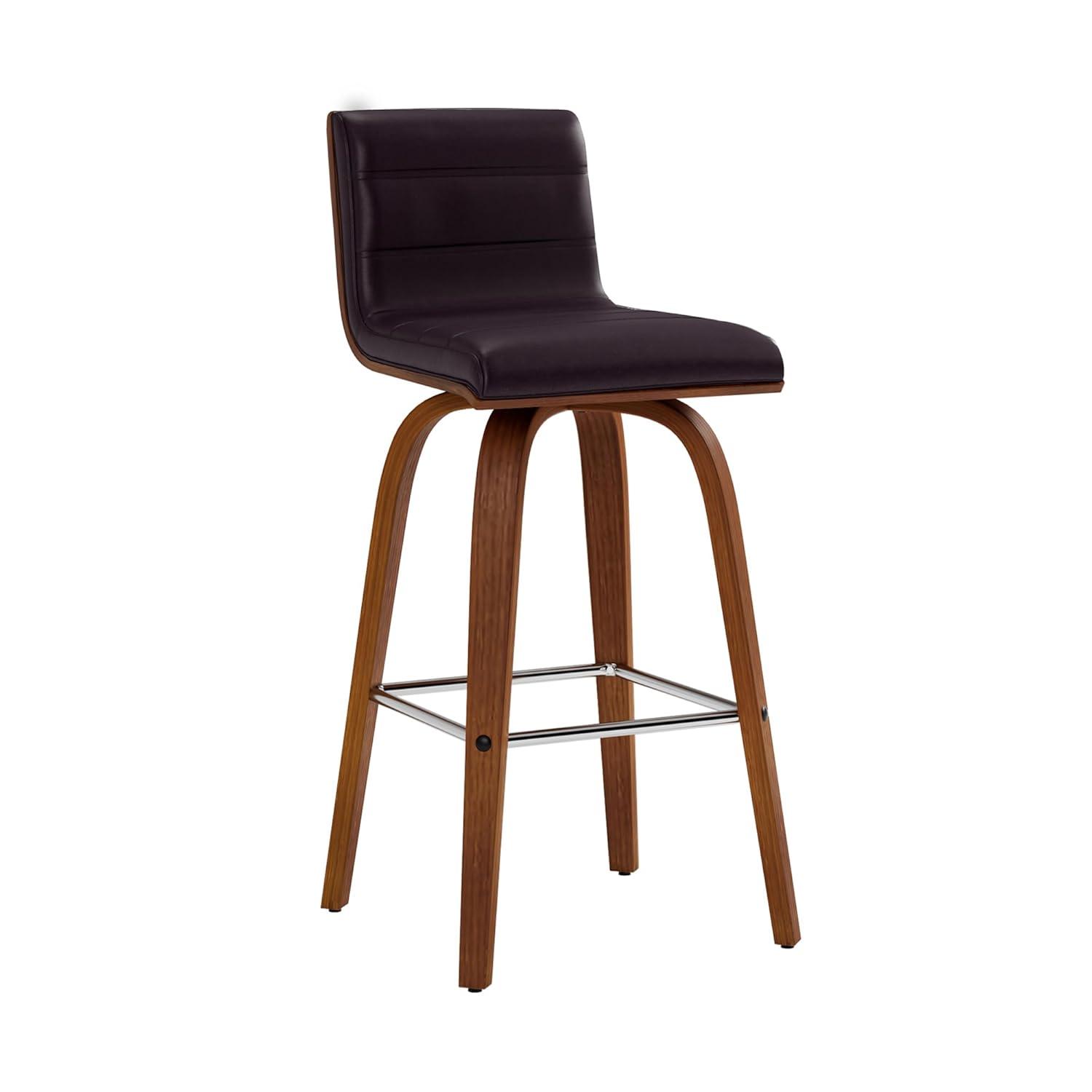 26" Vienna Faux Leather Counter Height Barstool - Armen Living