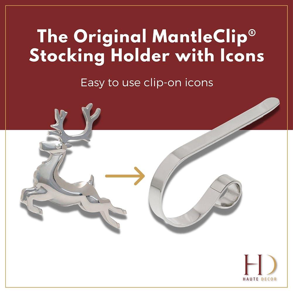 Haute Decor Original MantleClip 4 Piece Stocking Holder & Reviews | Wayfair
